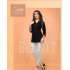 Zera Kiah Black Rayon Singles Top at Wholesale Rate