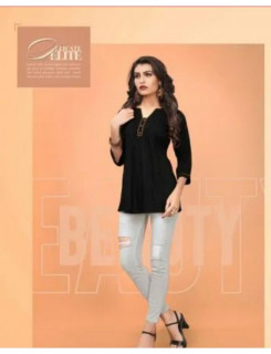 Zera Kiah Black Rayon Singles Top at Wholesale Rate Zera Kiah Black Rayon Singles Top at Wholesale Rate