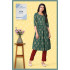 Kasturam Green Anarkali Cotton Single Kurtis at Wholesale Rate