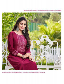 Ladies Flavour Pankhudi vol 3 Embroidery Kurti Catalog at Wholesale Rate