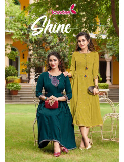 Koodee Shine A Line Kurti Catalog at Wholesale Rate Koodee Shine A Line Kurti Catalog at Wholesale Rate