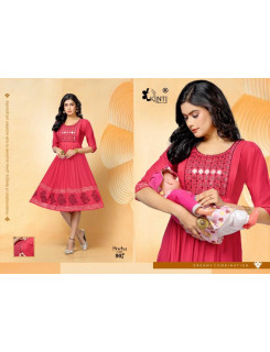 Kinti Sneha vol 8 A Line Kurti Catalog at Wholesale Rate