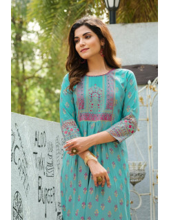 Rangjyot Saarvi vol 1 Kurtis with Bottom Catalog at Wholesale Rate