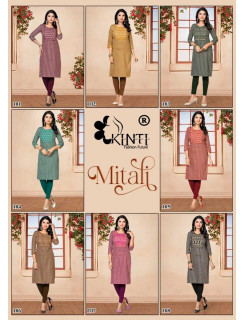 Kinti Mitali Kurtis Below 300 Catalog at Wholesale Rate Kinti Mitali Kurtis Below 300 Catalog at Wholesale Rate