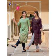 Rangjyot Mihira Designer Kurti Catalog at Wholesale Rate Rangjyot Mihira Designer Kurti Catalog at Wholesale Rate