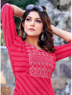 Kinti Pushpa A Line Kurti Catalog at Wholesale Rate