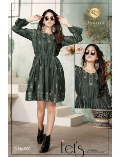 Rangjyot Tunic One Piece Dress Catalog at Wholesale Rate