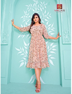 Valas Georgette Pink Colour Single Kurtis at Wholesale Rate Valas Georgette Pink Colour Single Kurtis at Wholesale Rate