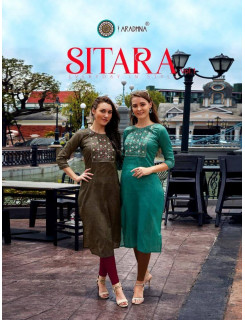Aradhana Sitara vol 1 Embroidery Kurti Catalog at Wholesale Rate