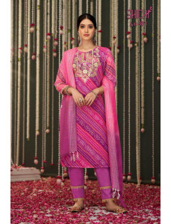 Shichi Bandhej Salwar Kameez Catalog at Wholesale Rate