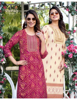 Radhika Lifestyle Princess vol 2 Plus Size Kurtis Catalog at Wholesale Rate