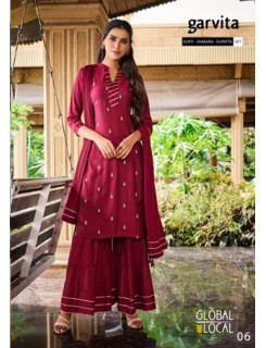 Global Local Maroon Color Single piece suits at Wholesale Rate Global Local Maroon Color Single piece suits at Wholesale Rate