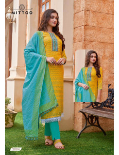 Mittoo Yellow Color Designer Single Piece Suits at Wholesale Rate