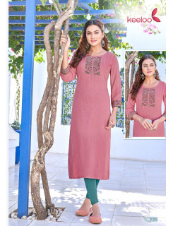 Keeloo Kanika vol 3 Straight Cut Kurti Catalog at Wholesale Rate