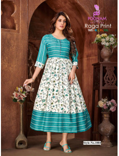 Poonam Raga Print Gowns Catalog at Wholesale Rate Poonam Raga Print Gowns Catalog at Wholesale Rate