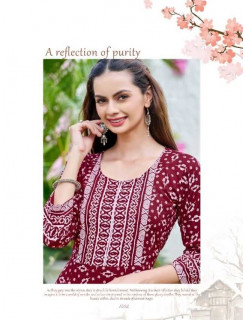 Kinti Nidhi A Line Kurti Catalog at Wholesale Rate Kinti Nidhi A Line Kurti Catalog at Wholesale Rate