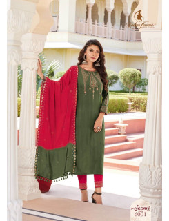 Ladies Flavour Saanvi Vol 6 Embroidery Salwar Kameez Catalog at Wholesale Rate Ladies Flavour Saanvi Vol 6 Embroidery Salwar Kameez Catalog at Wholesale Rate