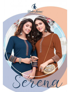 Ladies Flavour Serena Vol 9 Embroidery Kurti Catalog at Wholesale Rate Ladies Flavour Serena Vol 9 Embroidery Kurti Catalog at Wholesale Rate