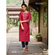 100Miles Avanti Office Wear Kurtis Catalog At Wholesale Rate