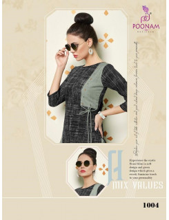 Poonam Designer Cotton House Kurti With Plazzo Wholesale Catalog