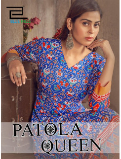 Blue Hills Patola Queen Gowns Catalog at Wholesale Rate