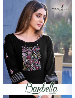 Wooglee Fashion Barbella vol 10 Embroidery Kurti Catalog at Wholesale Rate Wooglee Fashion Barbella vol 10 Embroidery Kurti Catalog at Wholesale Rate