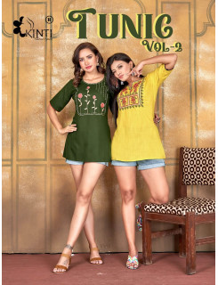 Kinti Tunic vol 2 Ladies Tops Catalog at Wholesale Rate