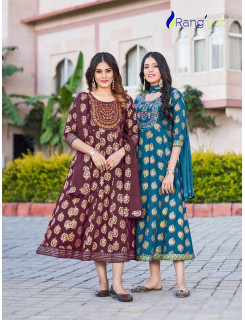 Rangjyot Janvi vol 1 Kurti with Dupatta Catalog at Wholesale Rate