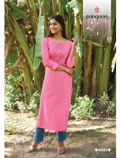 Rangoon Light Line vol 12 Straight Cut Kurti Catalog at Wholesale Rate Rangoon Light Line vol 12 Straight Cut Kurti Catalog at Wholesale Rate