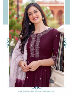 Mittoo Antra Naira Cut Kurti with Pant and Dupatta Catalog at Wholesale Rate