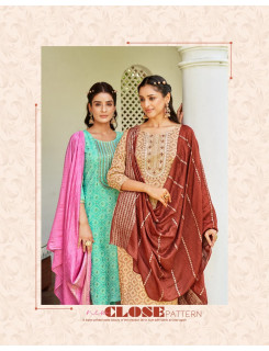 diya Trends Rangpriya vol 1 Straight Cut Kurti with pant and Dupatta Catalog at Wholesale Rate