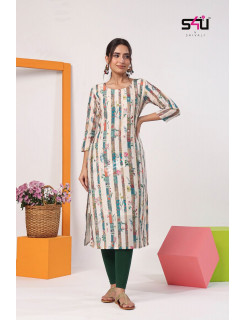 S4u Gold vol 5 Straight Cut Kurtis Catalog at Wholesale Rate