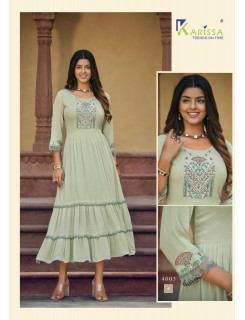 Karissa Zoya Naira Cut Midi Kurtis Catalog at Wholesale Rate