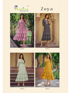 Karissa Zoya Naira Cut Midi Kurtis Catalog at Wholesale Rate