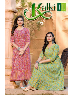 Hirwa Kalki Plus Size Kurtis Catalog at Wholesale Rate Hirwa Kalki Plus Size Kurtis Catalog at Wholesale Rate