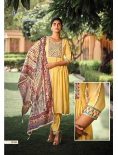 Karissa Gulmohar Vol 2 Naira Cut Kurti Bottom Dupatta Catalog At Wholesale Rate