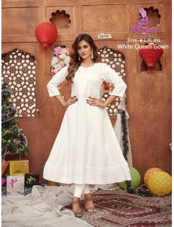 Poonam White Queen Gown Lucknowi Work Kurti Catalog At Wholesale Rate Poonam White Queen Gown Lucknowi Work Kurti Catalog At Wholesale Rate
