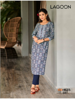 100Miles Lagoon Printed Kurti Catalog at Wholesale Rate 100Miles Lagoon Printed Kurti Catalog at Wholesale Rate