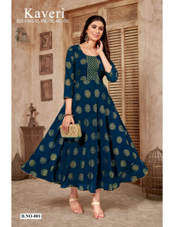 Kaveri Georgette Long Gowns Catalog at Wholesale Rate 