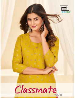 Blue Hills Classmate Vol 1 Kurtis Below 300 Catalog at Wholesale Rate