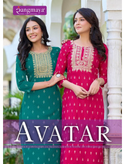 Rangmaya Avatar Printed Kurti Catalog at Wholesale Rate