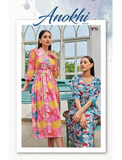 S4U Anokhi Vol 9 One Piece Dress Catalog at Wholesale Rate S4U Anokhi Vol 9 One Piece Dress Catalog at Wholesale Rate