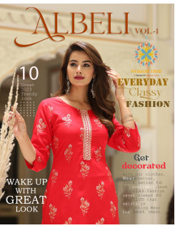 Passion Tree Albeli Vol 1 Embroidery Kurti Catalog at Wholesale Rate