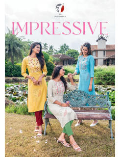 Anju Fabrics Impressive Vol 5 Designer Kurti Catalog at Wholesale Rate Anju Fabrics Impressive Vol 5 Designer Kurti Catalog at Wholesale Rate