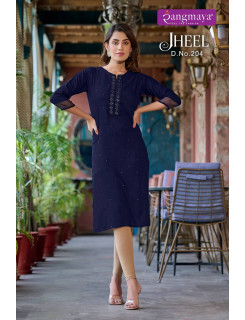 Rangmaya Jheel vol 2 Rayon Kurti Catalog at Wholesale Rate