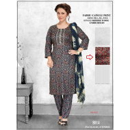 Reevika Mirror Embroidery Neck Readymade Dress Catalog at Wholesale Rate