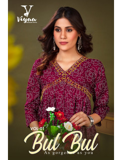 Viyaa Designer Bulbul Alia Rayon Kurti Catalog at Wholesale Rate