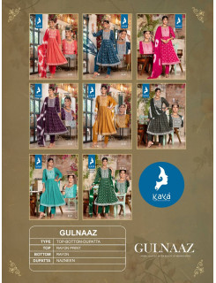Kaya Gulnaaz Naira Cut Kurti with bottom and Dupatta Catalog at Wholesale Rate