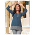 Heritage Cherry Rayon Ladies Tops Catalog at Wholesale Rate