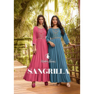 Ladies Flavour Sangrilla Gowns Catalog at Wholesale Rate